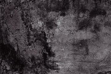 Cracked and peeling paint old wall background.