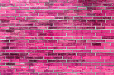 Abstract pink brick wall texture background, Blank pink brick wall pattern background