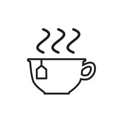 Tea Drink Icon Vector Simple Design
