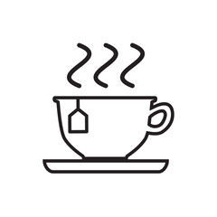 Tea Drink Icon Vector Simple Design