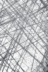 Abstract monochrome grunge stripes background for design.