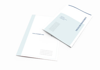 Bifold Brochure Layout with Beauty Theme