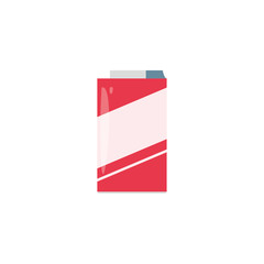 Isolated drink box icon flat design
