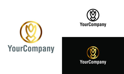 Creative Floaral Logo Business Template Vector icon design. Creative letter floral logo design template.