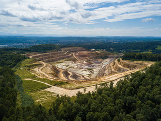 Fototapeta na wymiar Limestone mine, southern Poland