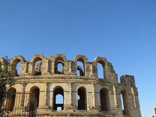 Obraz premium the amphitheatre in Tunisia