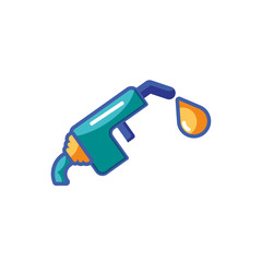 Isolated fuel station icon fill design