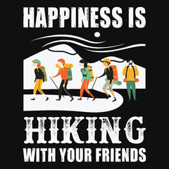 Obraz premium Hiking Saying & quotes:100% vector best for t shirt, pillow,mug, sticker and other Printing media.