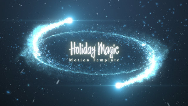 Holiday Magic Particles Title