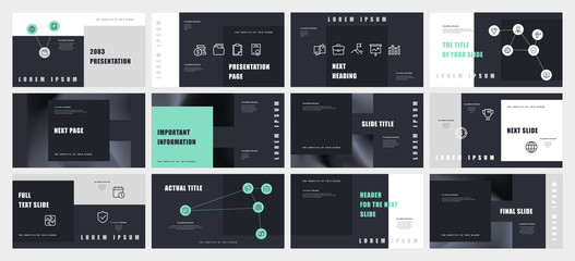 Presentation template design