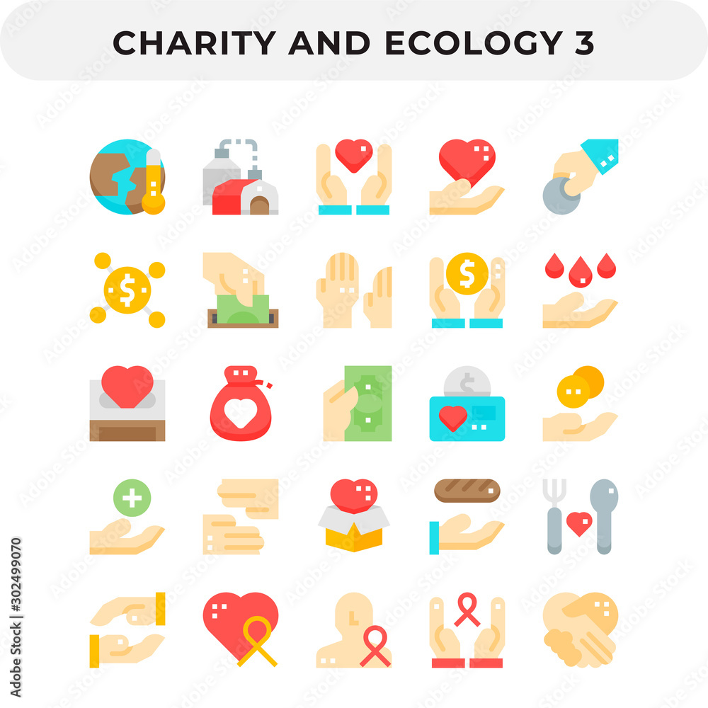 Poster flat icons pack for ui. pixel perfect vector icon set for web design and website application.