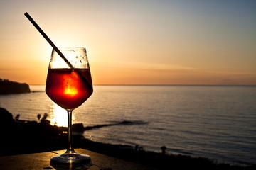 Coucher de soleil à Tropea