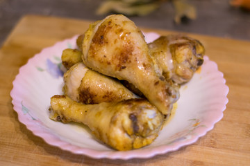 Plain fried chicken hot and ready to eat. Plain fried chicken hot and ready to eat.