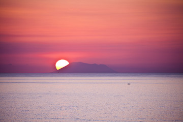 Coucher de soleil &agrave; Tropea