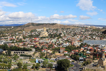 Naklejka premium Old Town of Tiflis, Tbilisi, Georgia