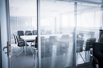 Interior room for negotiations. Office space. Office in a modern building