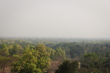 A great evergreen highland view from a tower in Bangladesh