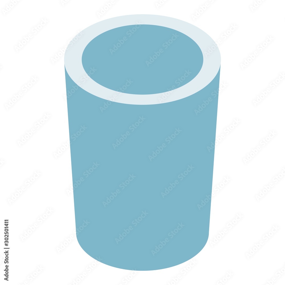 Poster recycle bin icon. isometric of recycle bin vector icon for web design isolated on white background