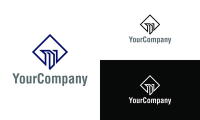 Building construction logo design. Real estate, vector graphics of residential building properties.