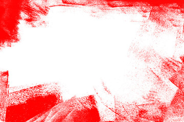 white red paint brush strokes background - 302501832