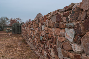 fence in the Cossack village on the don