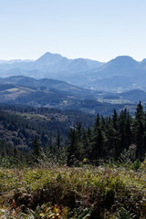 panoramic landscape in the basque country