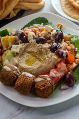 Greek Falafel Hummus Plate