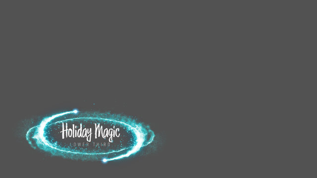 Holiday Magic Particles Lower Third