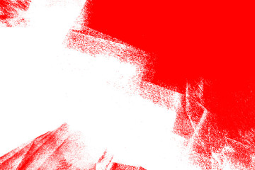white and red hand painted brush grunge background texture