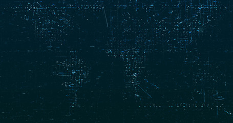 Abstract digital network data background, 3D rendering