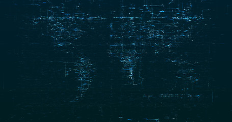 Abstract digital network data background, 3D rendering
