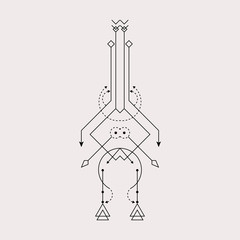 Line Dot Tattoo Design