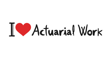 I love Actuarial Work symbol