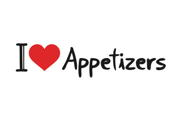 I love Appetizers symbol