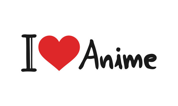 I love anime symbol