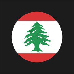 Lebanon circle flag symbol