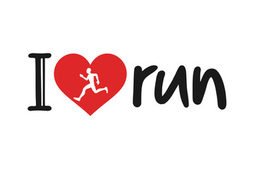 I love run symbol