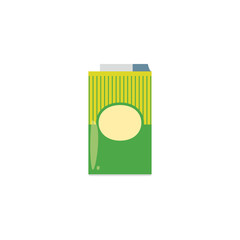 Isolated drink box icon flat design