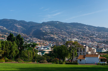 View of Funchal city from the park