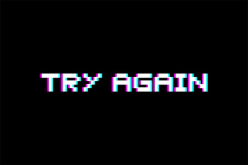 try again message