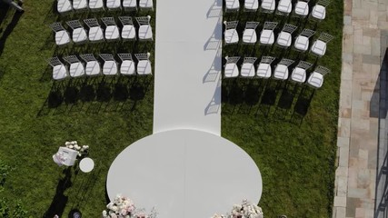 Wedding ceremony, the place of wedding cerimony, Decorations wedding, stylish marriage ceremony