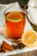 Stockholm, Sweden Tea with lemon, cinnamon and