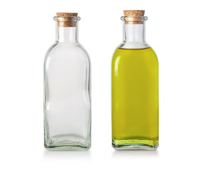 Glass bottle isolated on white