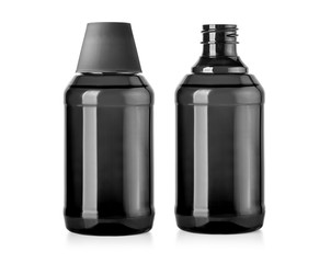 plastic container isolated on white