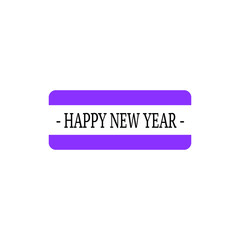 Happy New Year. Holiday Vector Illustration