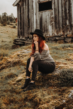 Natur rote haare
