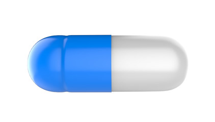 3d illustration of medicine capsule isolated on white