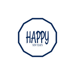 Happy New Year. Holiday Vector Illustration