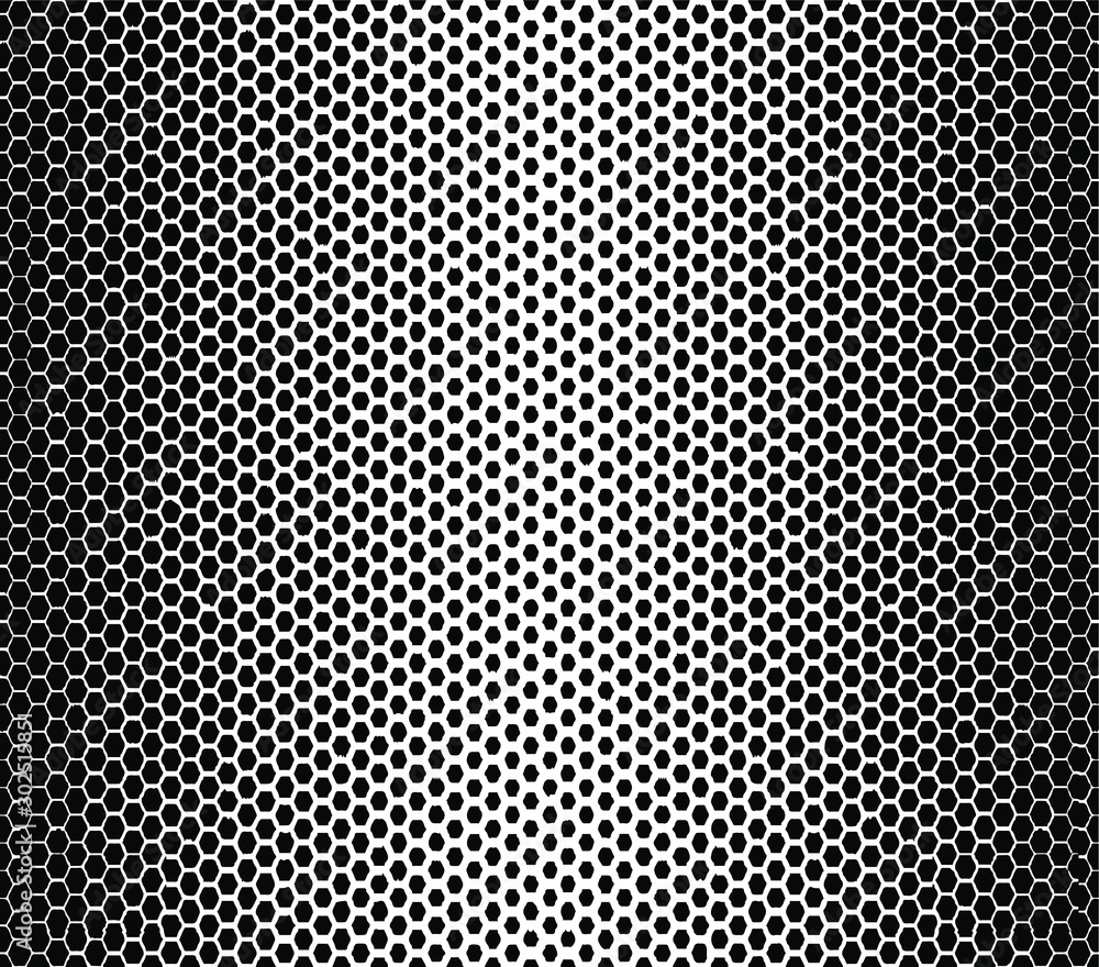 Aufkleber abstract noise vanishing. small geometric shapes increasing and subsidindg in density. subtle grunge