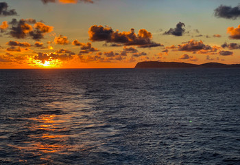 Sonnenuntergang Osterinsel Rapa Nui, Chile